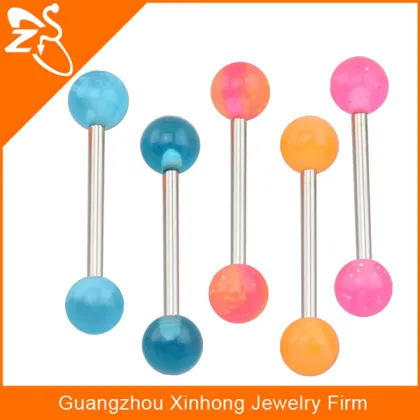 Colorful vibrating tongue barbell sweet body jewelry barbell