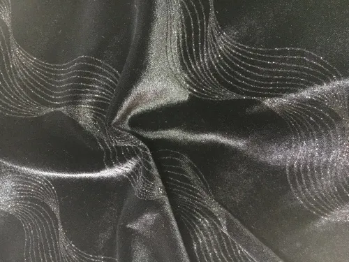 Hot Sale KS Velvet KNIT Fabric P/D With Metallic For sofa