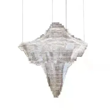INSHINE Hanging Silver Aesthetically Pendant Light