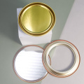 Gold Paint Tin Can Ring Lid Bucket Assembly