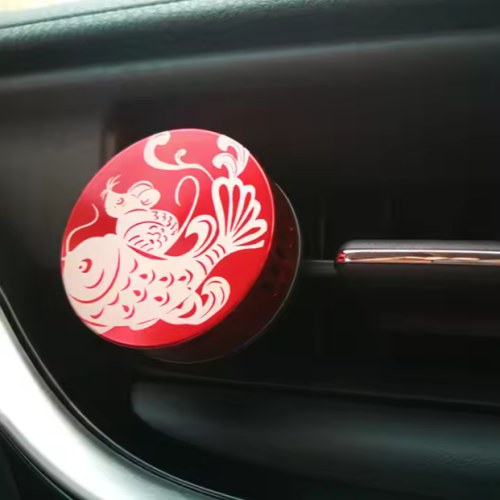 Recarga de aceite de perfume Mini recalentador de coches Clip de ventilación