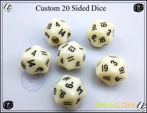 Custom 20 Sided Dice