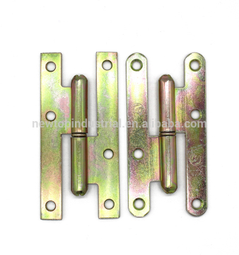 Manufacturer H Type Yellow Zinc Plated Heavy Duty Shower Door Hinge