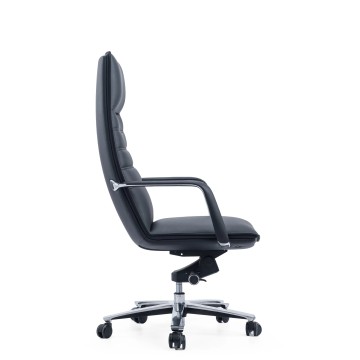 High Quality Executive Office Chair Ergonomic Luxury Leather Swivel Modern Conference Furniture Steel Fabric PU Metal