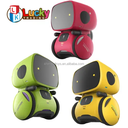 Interactive Kids Robot Toy: Voice-Controlled, Touch-Sensor, Dancing, Singing, and Recording Smart Robot Companion