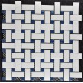 White Weaving Design Porcelain Mosaic