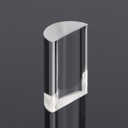 Lentille optique personnalisée en fluorure de baryum demi-colonne