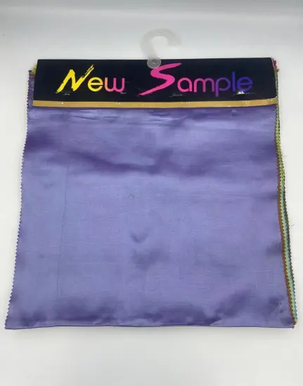 100% Polyester Purple Color Bright Surface Fabric