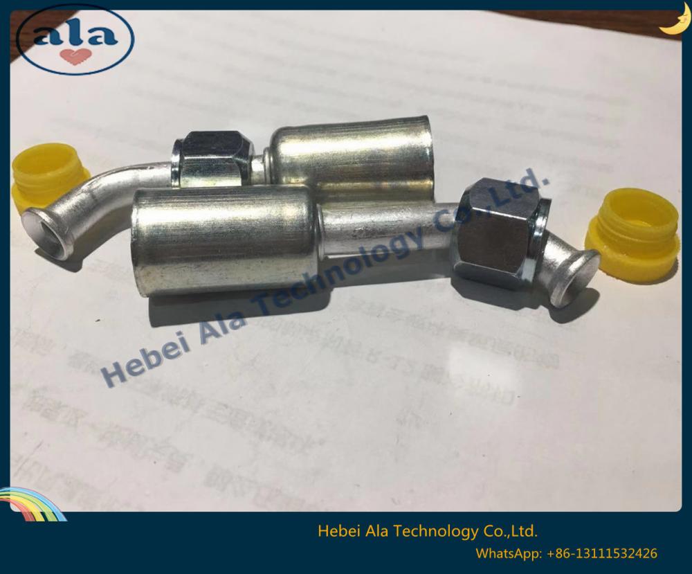 Al Joint With Iron Jacket Female Flare Auto Air Conditioning Hose Fittings 45 Degree Ac Fittings Al Joint With Iron Jacket Female Flare Auto Air Conditioning Hose Fittings 45 Degree Ac Fittings