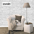 Modern Vintage 3D Stereo Effect White Brick Wallpaper Roll Vinyl PVC Rustic Realistic Faux Brick Wall Paper Waterproof