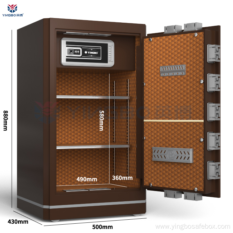 solid steel material safes hotel use safe box