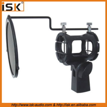 high quality universal microphone shock mpount with mini metal pop filter