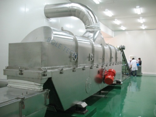 Bread crumbs vibration fluidized bed dryer machine