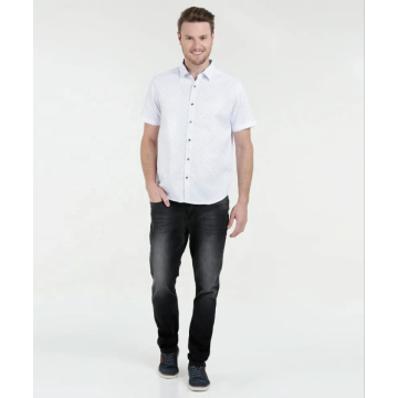 100% cotone stampa eco-friendly camicia da uomo vestito casual