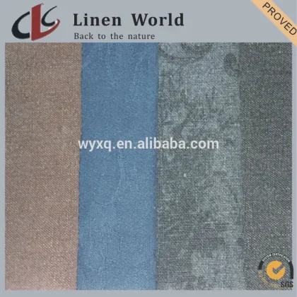 Linen Blended Plain Dyed Sofa Fabric Home Textile