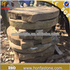 old stone carving millstone with sink