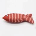 Toy de juguete para gato simulación de pescado molar peluche juguete