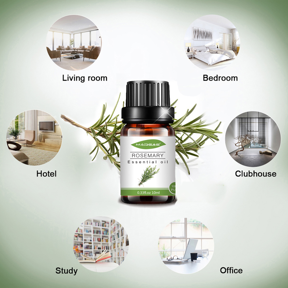Humectante de aceite de romero natural para masaje de aromaterapia