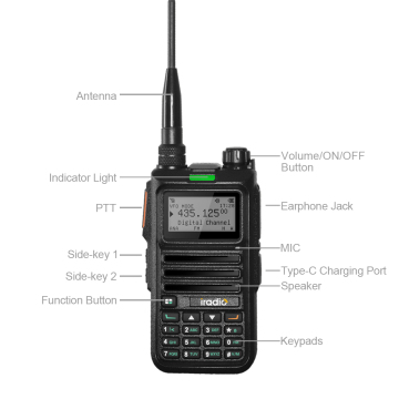 Iradio DM-4R 5W UHF/VHF DMR Two Way Radio
