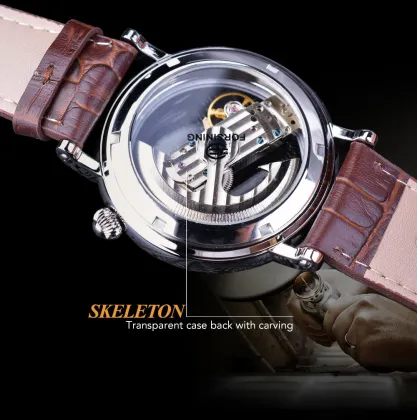 2020 New Mechanical Fashion Men's Watch with Double-Sided Hollow Out Tourbillon and Luminous Hands - Perfect Sports Watch