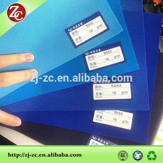 blue cheap and high quality Non woven Shopping Bag pp fabric