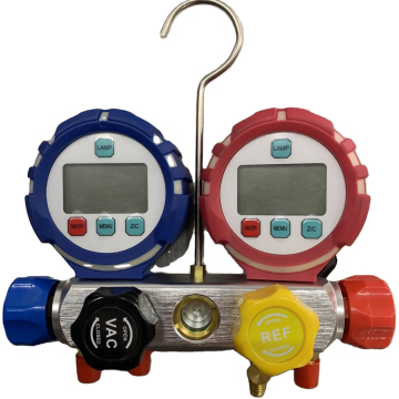 Digital Manifold Pressure Gauge Set for R32 and 1234y Refrigerants with LCD Display