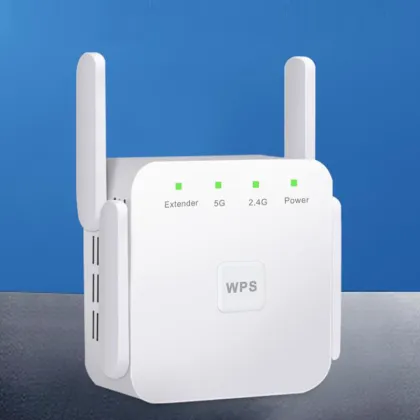 Comfast AC1200 Wireless WiFi Repeater Signal Booster - 2.4Ghz & 5Ghz - 1200Mbps - Black/White