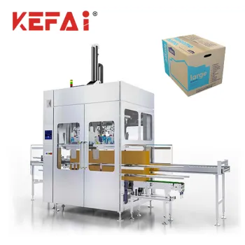 KEFAI Automatic Glass Bottle Carton Packer Line