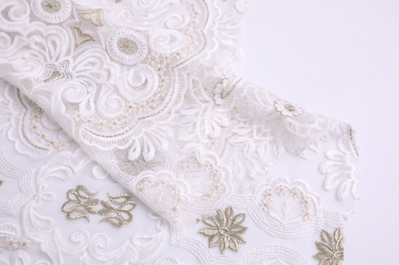 Compound Silk Thread Embroidery Fabric