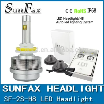 New design,all in one single bulb led headlight,30w 3600lm 2s led headlight H1 H3 H7 H8 fanless auto led headlight