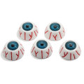 High Quality Flatback Half Round Resin Halloween Zombie Eyeball Charms Ornament Artificial Craft Eye DIY Art Decoration