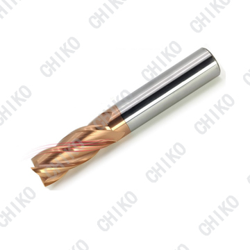 HRC55 Tungsten Steel 4 Flutes Flat End Milling Cutter for Stainless Steel