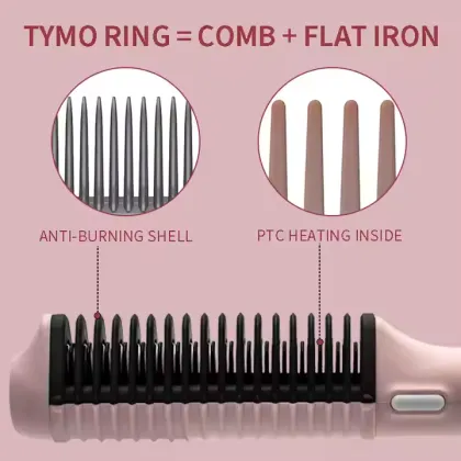 Puffed spray styling hairdryer straightening comb