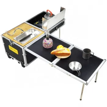 Portable Folding Outdoor Camping Multi-Function Kitchen Storage Box