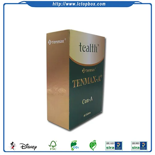 Handmade Cosmetic Paper Packaging Color Box