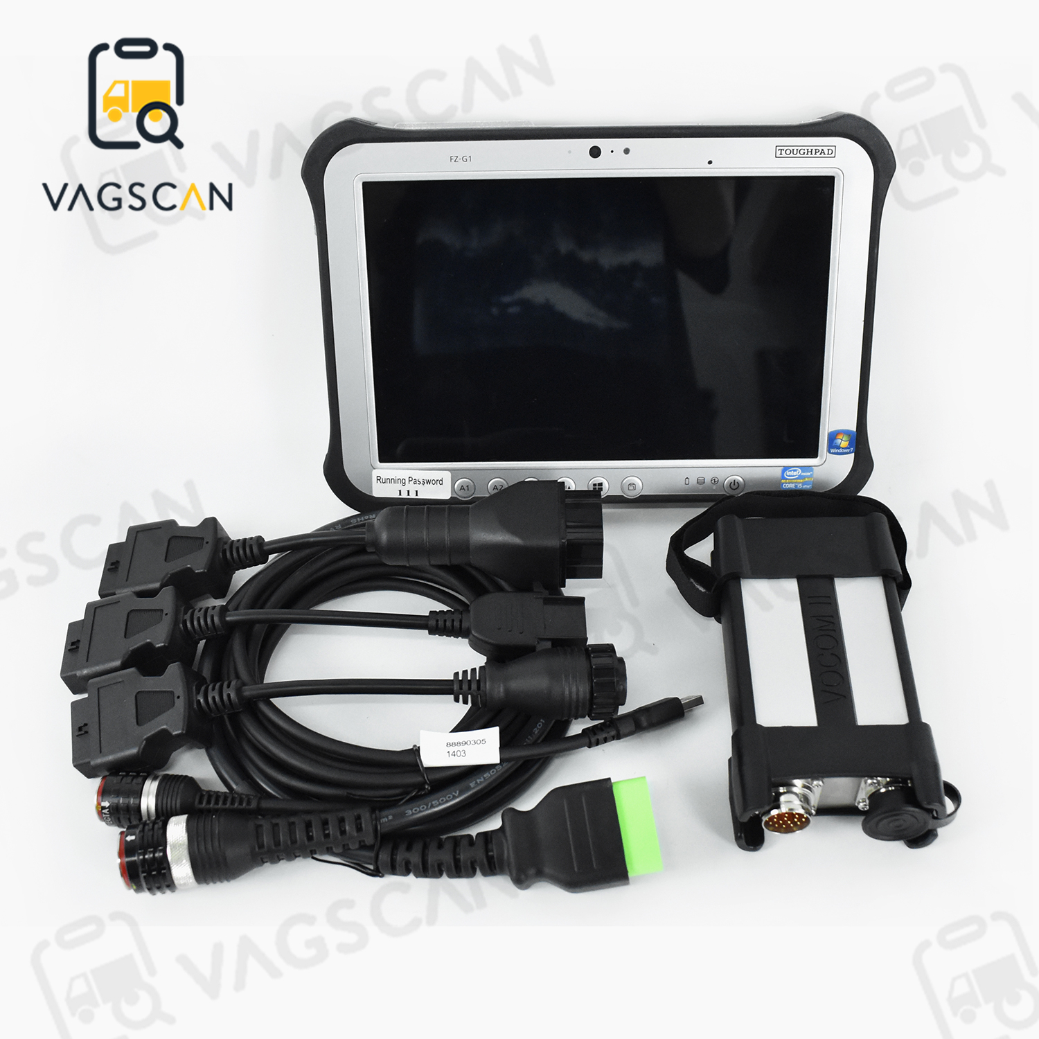 Vocom Adapter Fzg1 Tablet For Volvo Diagnostic Tool Vocom Ii Adapter Kit With ...