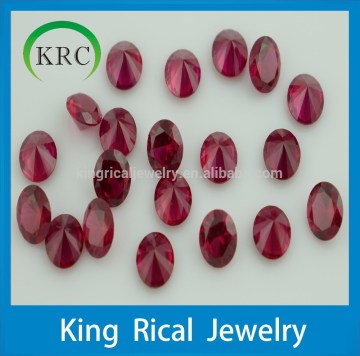 Synthetic Ruby Round Brilliant Cut 5# Ruby Stone