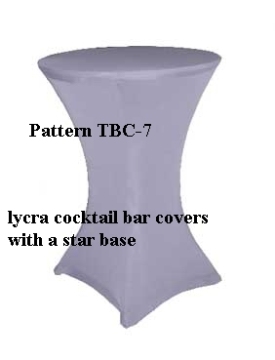 Lycra cocktail bar cover TBC-7