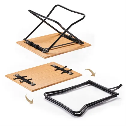 Hangrui Niello Series Outdoor Glamping Big Bamboo Platform Simple Table
