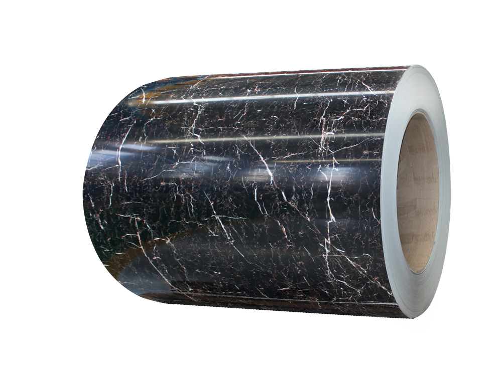 Marble precoated metal plate