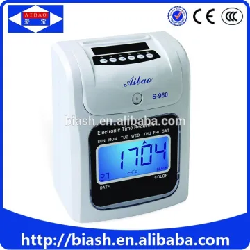 office punch card time record attendance machine/office time attendance machine
