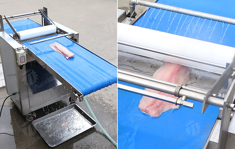 automatic fish skin remover machine