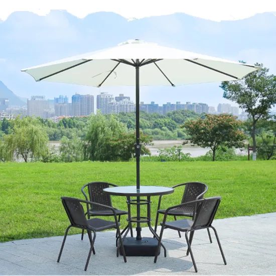 Modern Design Outdoor Central Column Sun and Rain Umbrella for Patios and Gardens