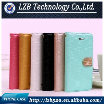 LZB Free Sample Hot selling PU flip leather case for Samsung Note 4