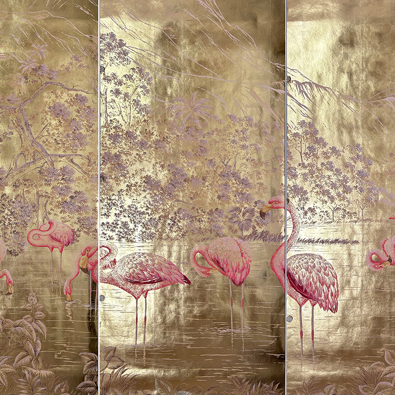 gold-foil-western-hand-painted-wallpaper4