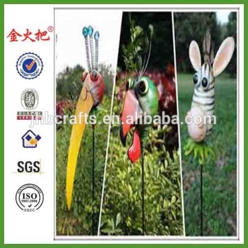 Multiple animal deco garden Metal sticks for sales