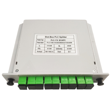 CATV Network Optical PON Module Cassette 1x8 Fiber Optic Mini PLC Splitter
