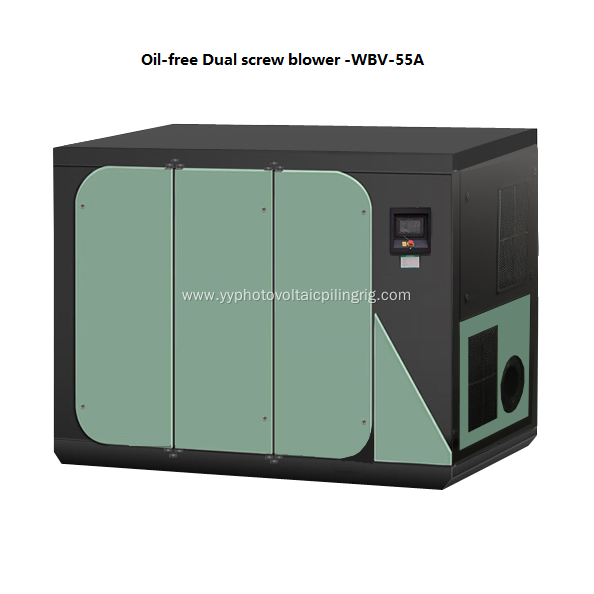 oil-free dual screw air compressor for rock well