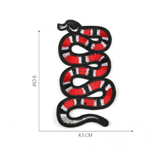 Grande serpente giocattolo ricamo patch fai da te abbigliamento applique