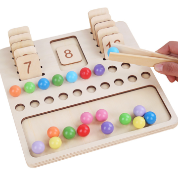 Montessori Number and Geometric Wooden Puzzles with Beads: Enhancing Early Learning Intelligence